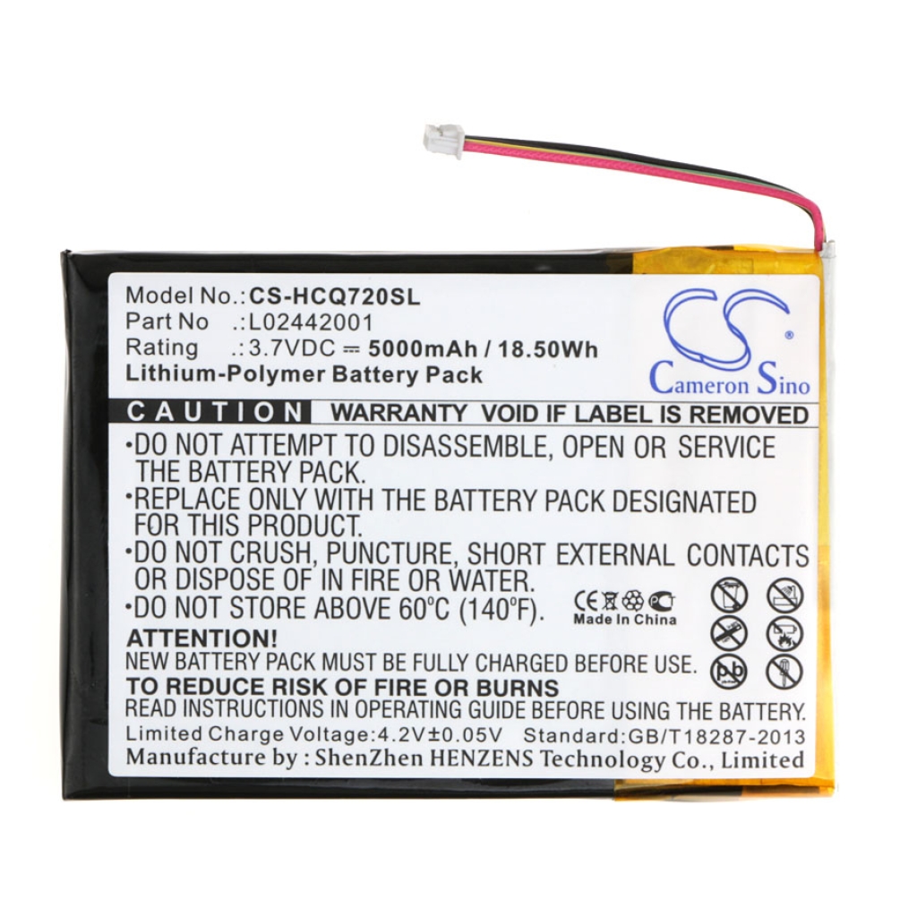 Compatibele batterijvervanging voor HP L02442001