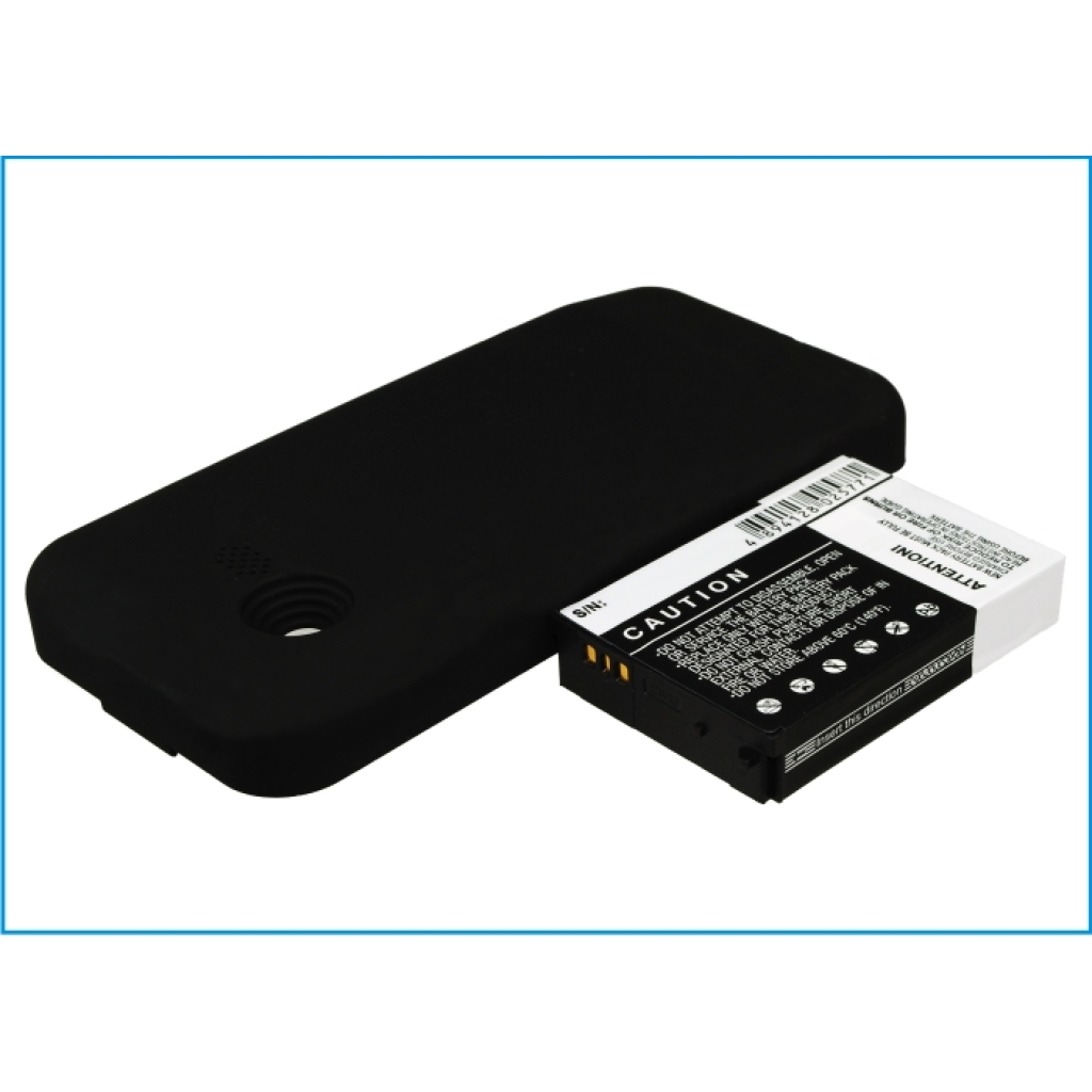 CS-HDE160XL HTC DREA160 2200mAh 3.7V extended battery with back cover contacts view
