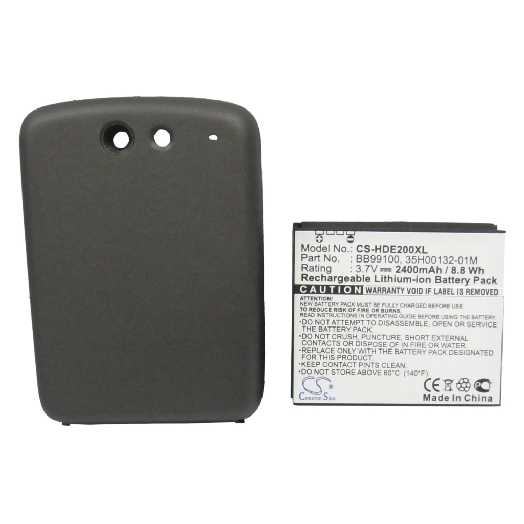 Front label CS-HDE200XL 2400mAh 8.8Wh Rechargeable Li-ion with dark cover