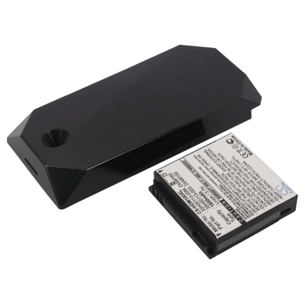 Cameron Sino CS-HDM100XL battery HTC Diamond with cover side view