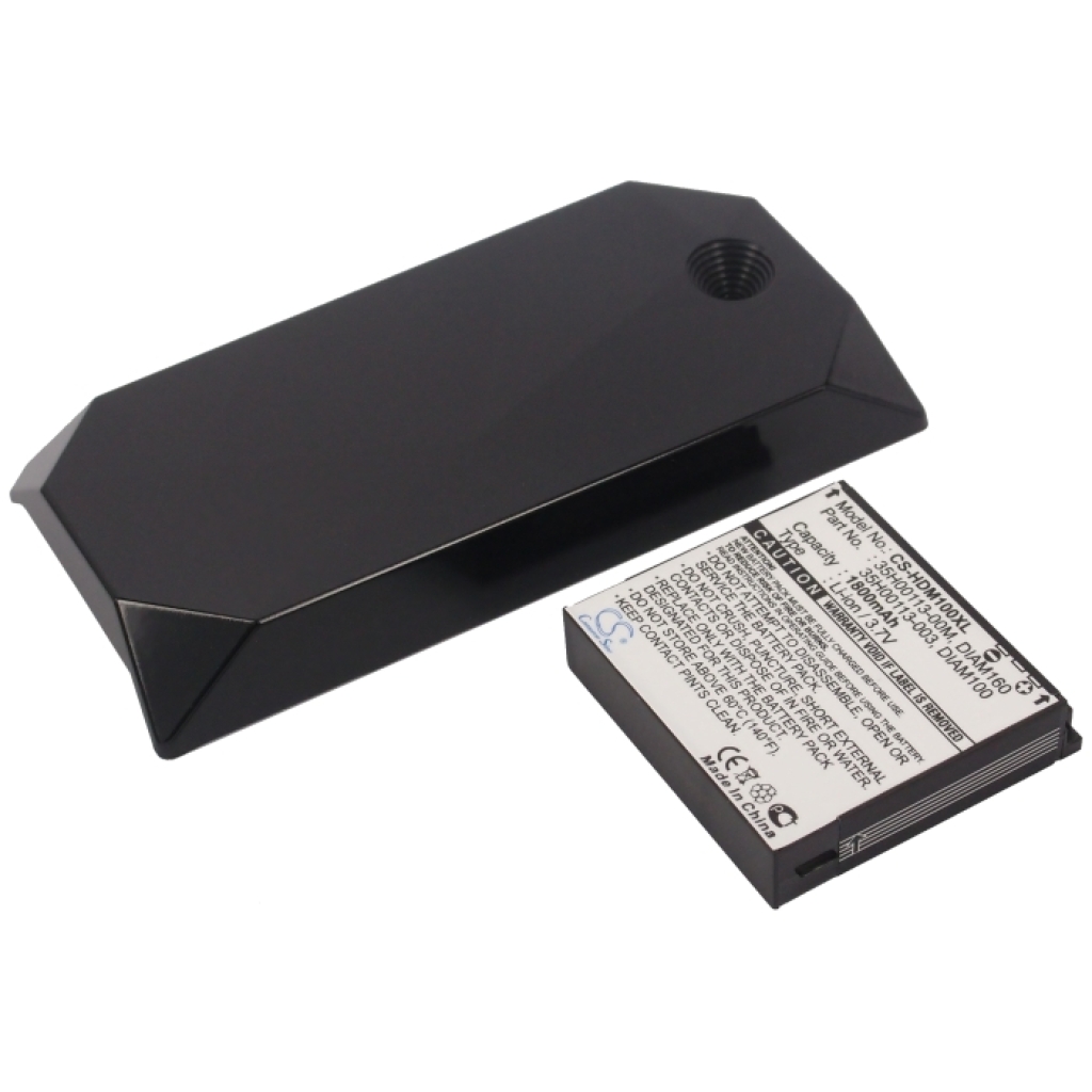 Cameron Sino CS-HDM100XL battery and cover HTC Diamond top view