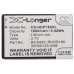 CS-HDP180XL X-Longer battery HTC Rhodium 1600mAh Li-ion label