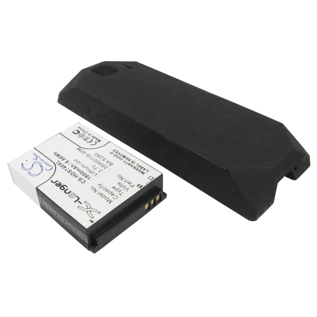 CS-HDS740XL reverse; caution label; elongated cover for HTC Touch/S740