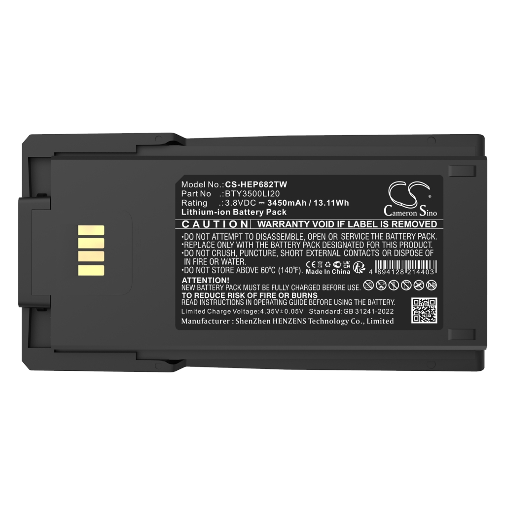 Batterij voor tweerichtingsradio Td tech CS-HEP682TW