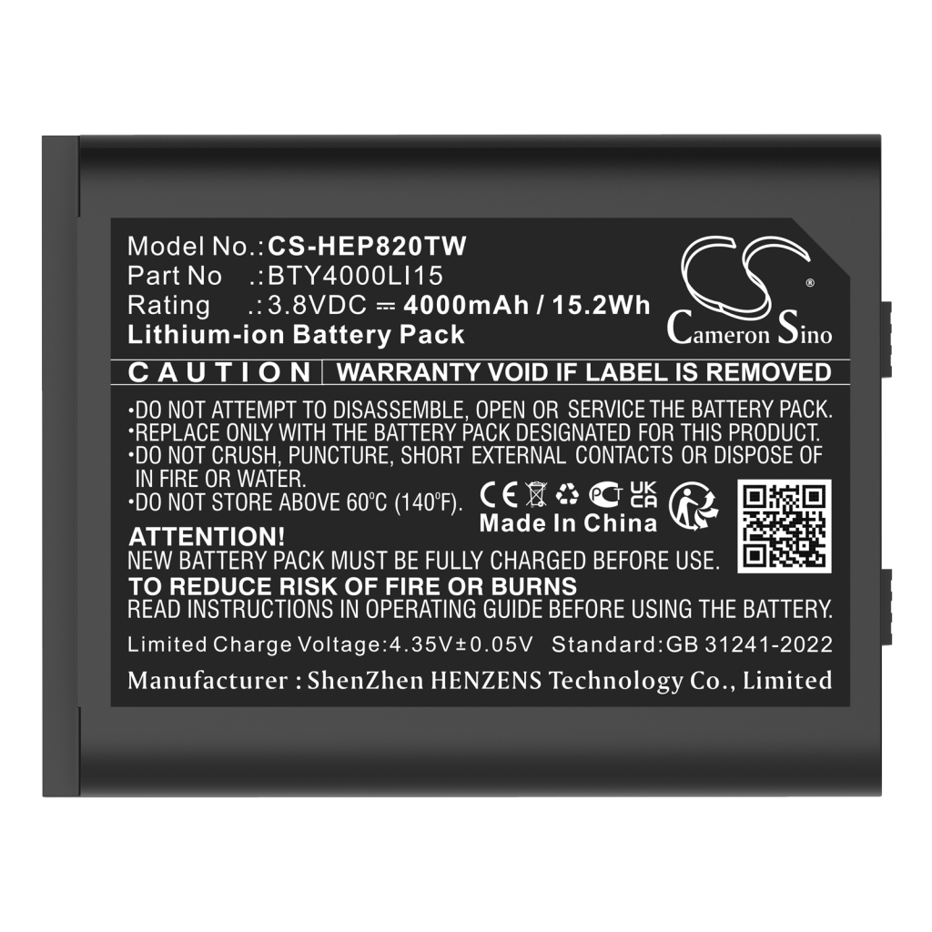 Batterij voor tweerichtingsradio Td tech CS-HEP820TW