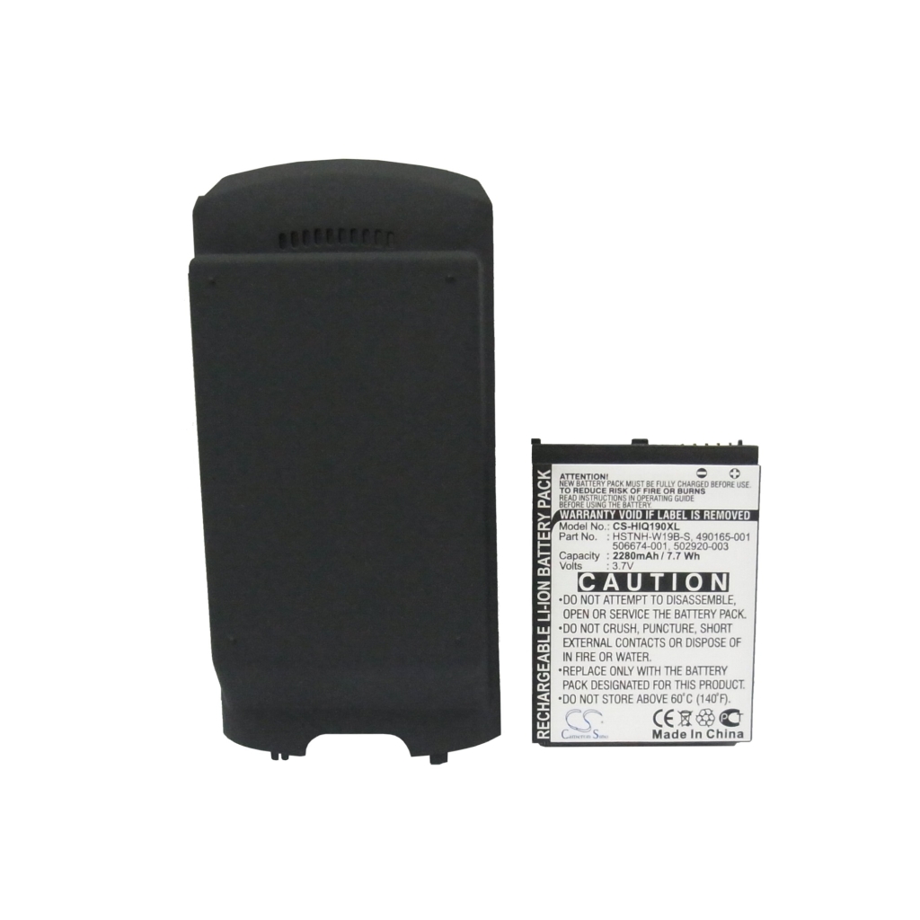 Cameron Sino CS-HIQ190XL 3.7V 2280mAh Li-ion battery + enlarged back cover – front view
