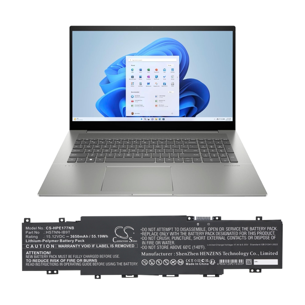 Batterij Vervangt TI04XL