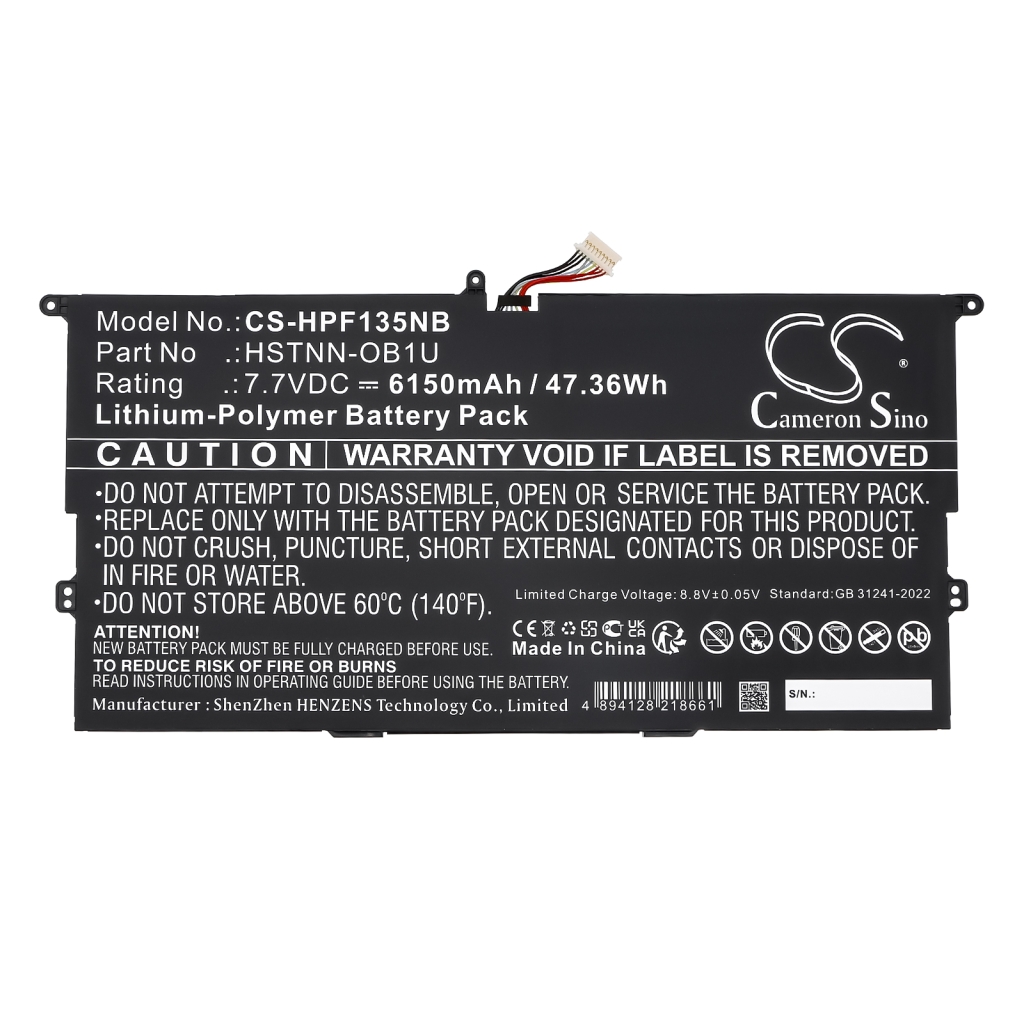 Notebook batterij HP CS-HPF135NB