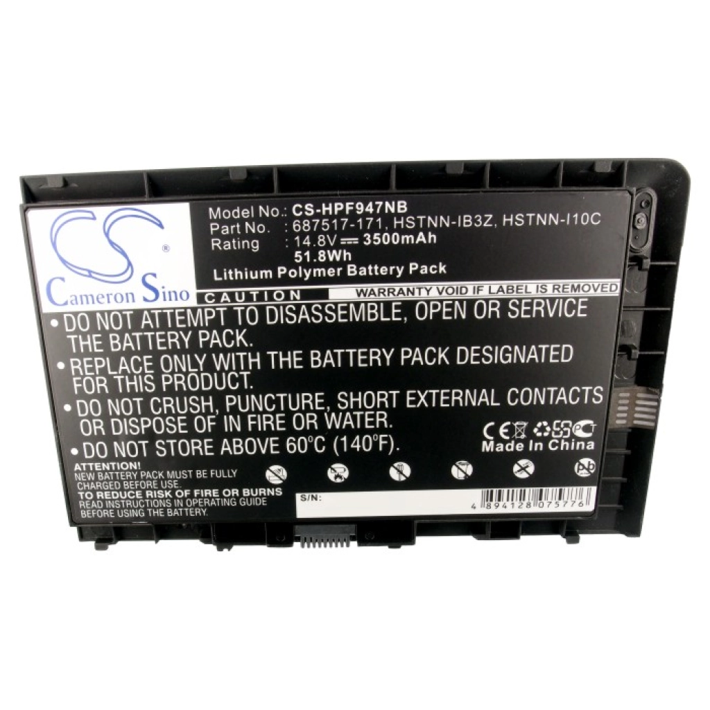 Batterijen Vervangt 593554-001