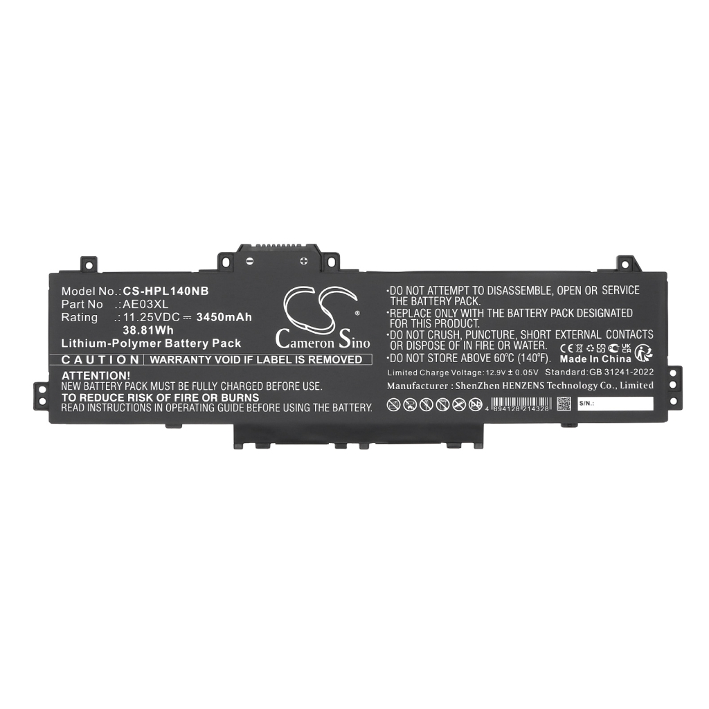 Notebook battery HP CS-HPL140NB