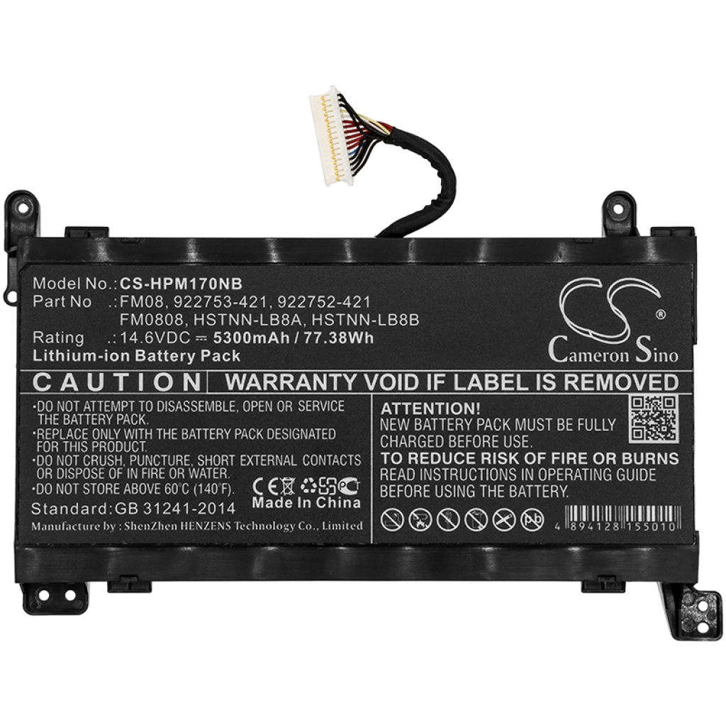 Notebook batterij HP Omen 17-AN004NC
