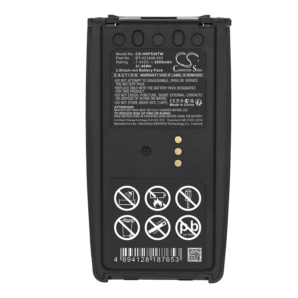 Batterij voor tweerichtingsradio Harris CS-HRP530TW
