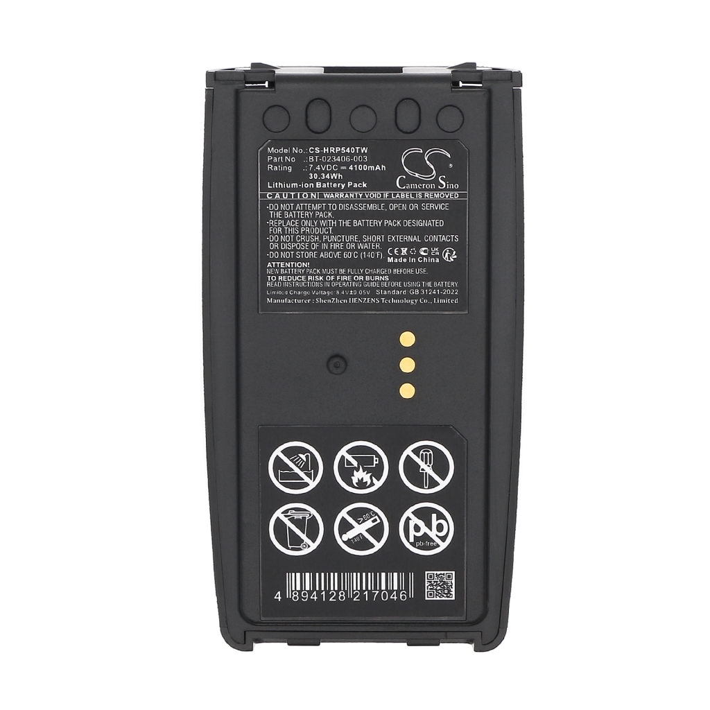 Batterij voor tweerichtingsradio Harris P5470