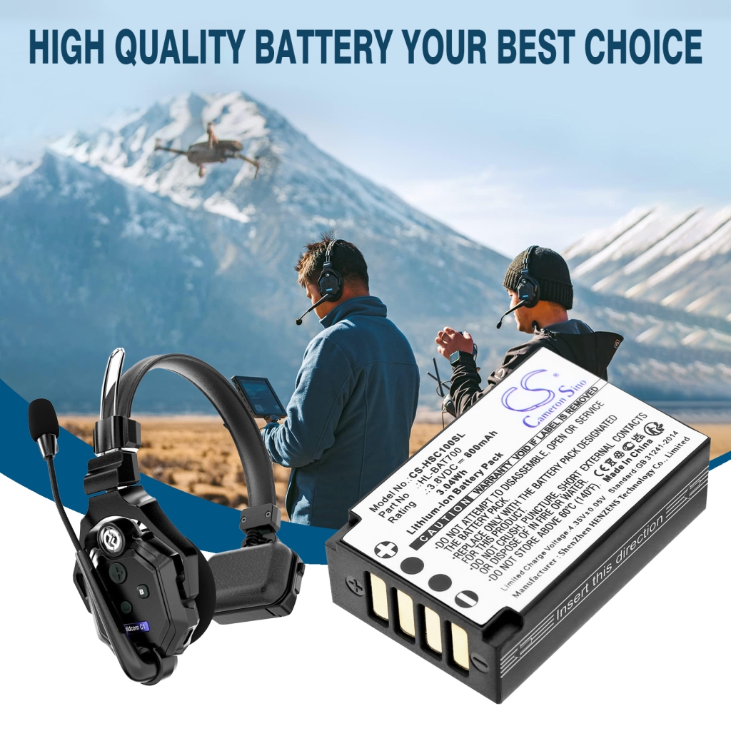 Battery compatible with Hollyland CS-HSC100SL