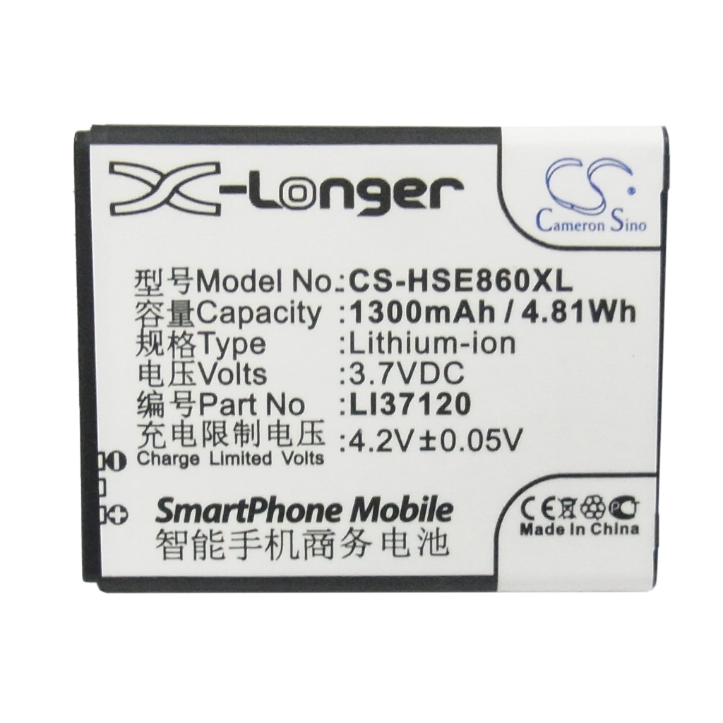 Battery compatible with Hisense CS-HSE860XL