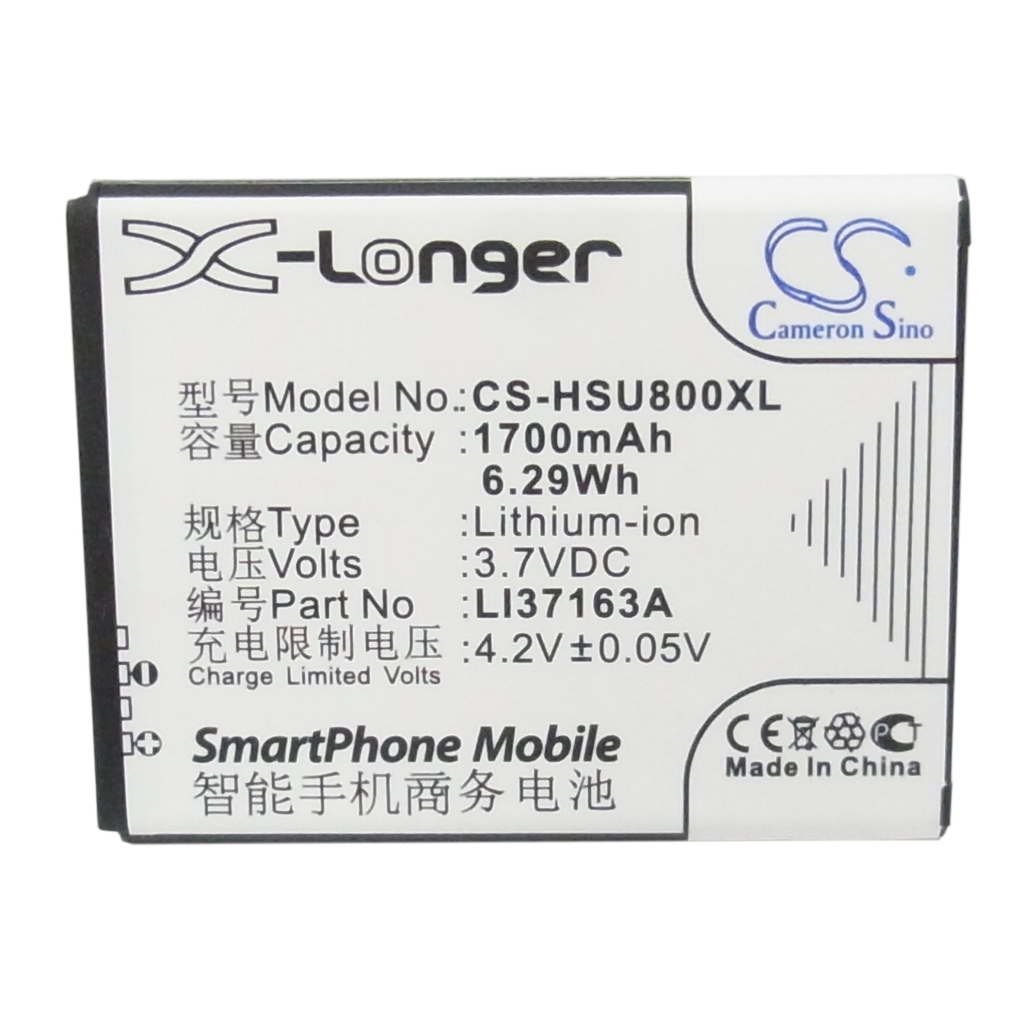 Compatibele batterijvervanging voor Hisense LI37163A
