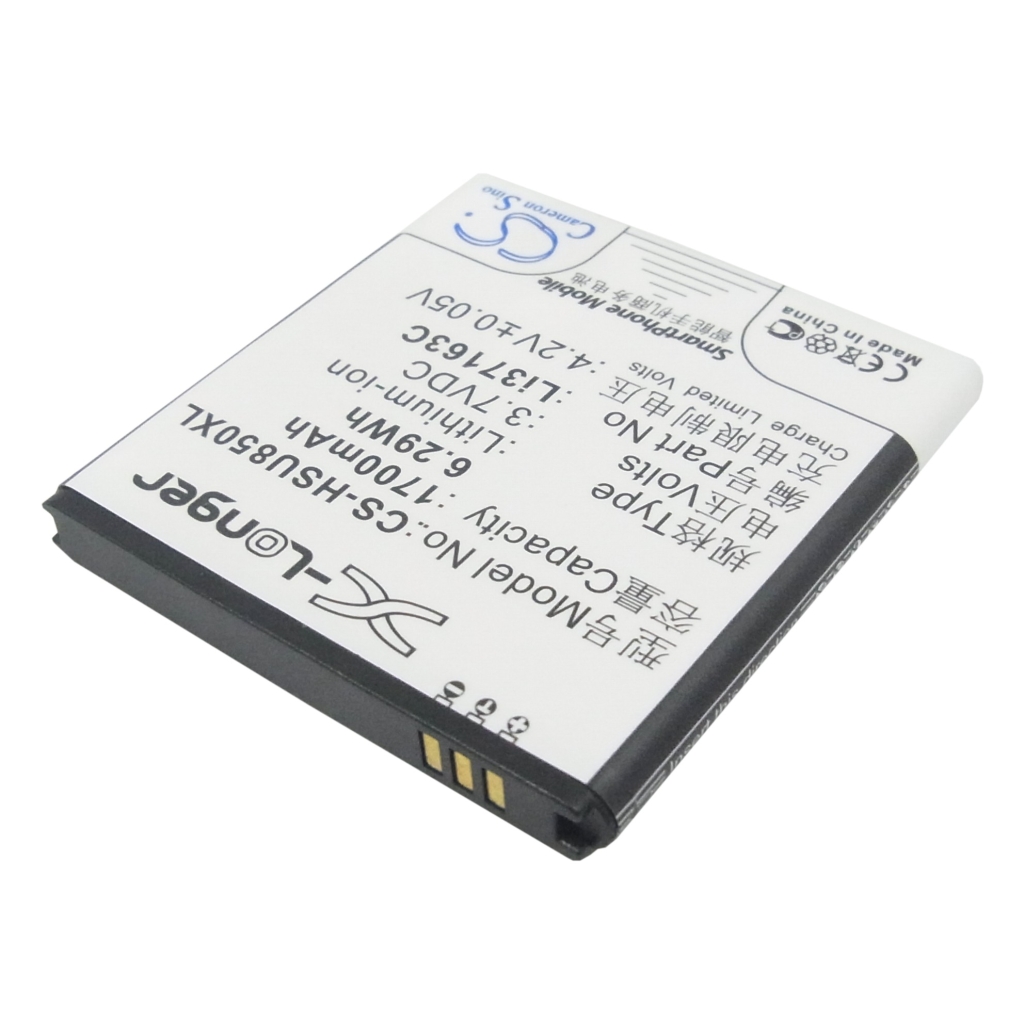 Cameron Sino X-Longer replacement smartphone battery 1700mAh 3.7V - rear with contacts