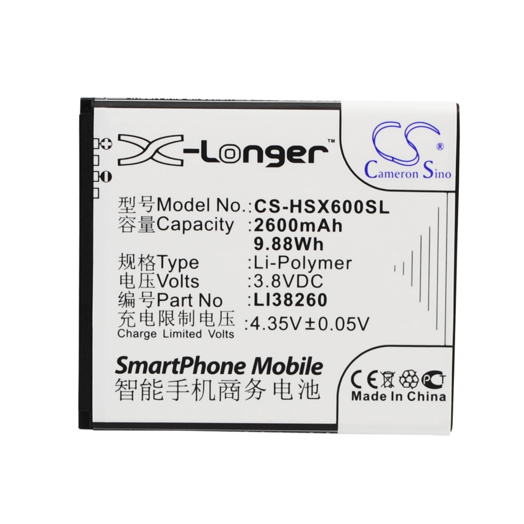 Compatibele batterijvervanging voor Hisense LI38260