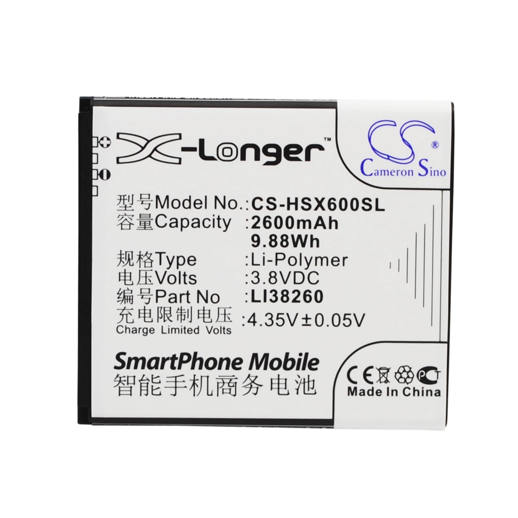 Compatibele batterijvervanging voor Hisense LI38260