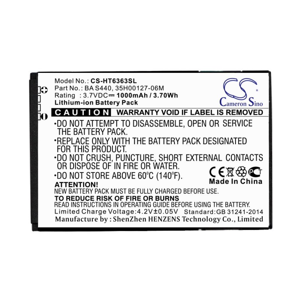 Mobile Phone Battery HTC ADR6300