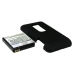 CS-HT8610BL Li-ion 2400mAh HTC EVO 3D battery + rubber back cover