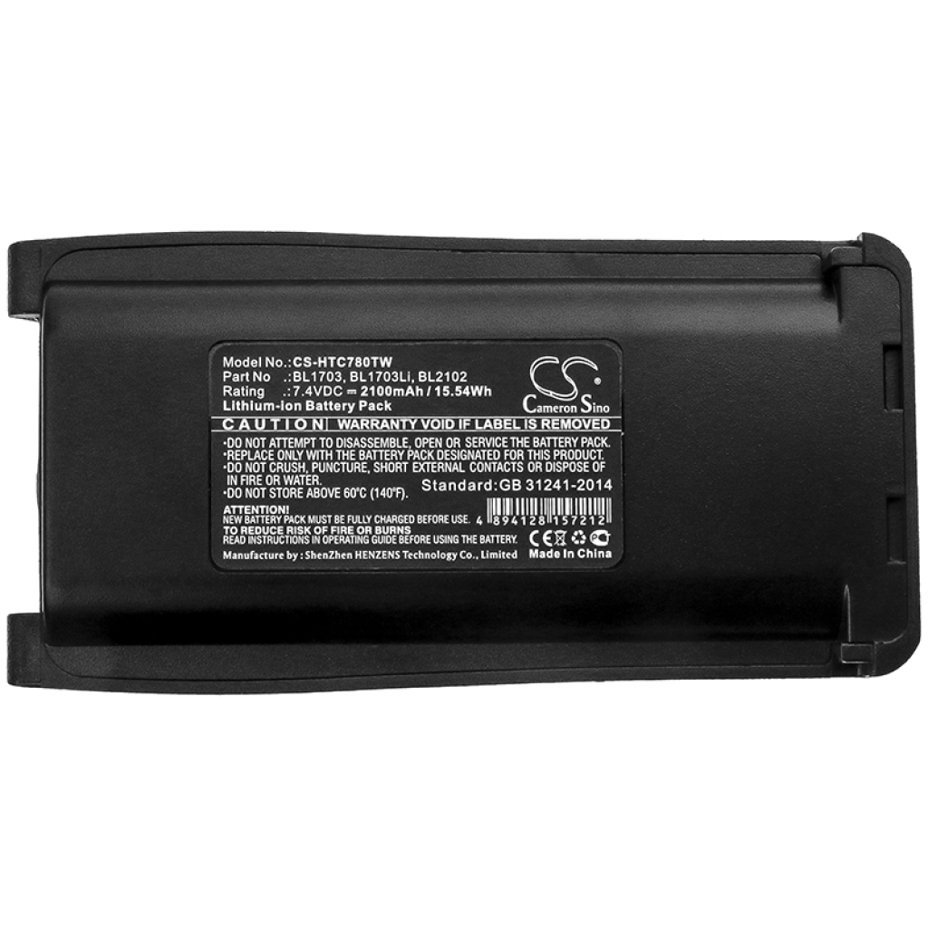 Batterij voor tweerichtingsradio HYT TC-710