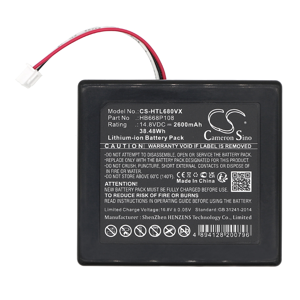 Batterijen voor stofzuigers Hobot CS-HTL680VX