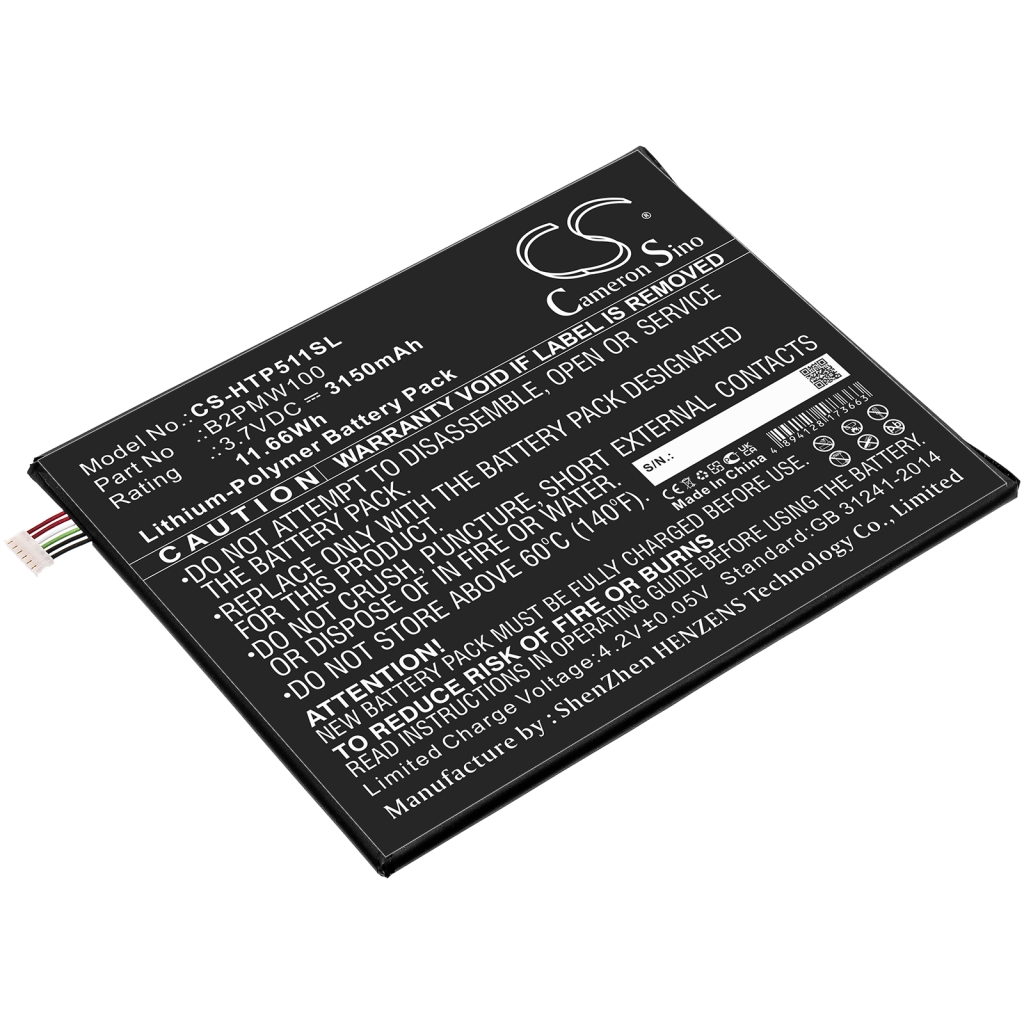 Compatibele batterijvervanging voor HTC B2PMW100