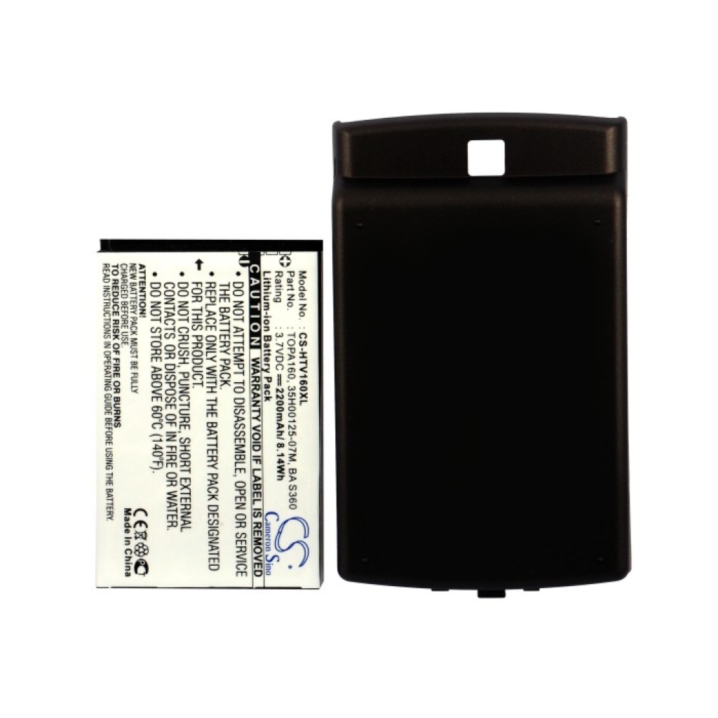 CS-HTV160XL cover and battery black CS logo side barcode
