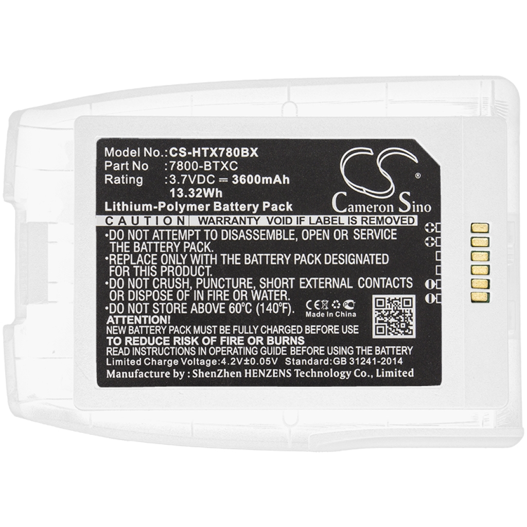 Batterijen Vervangt 7800-BTXC