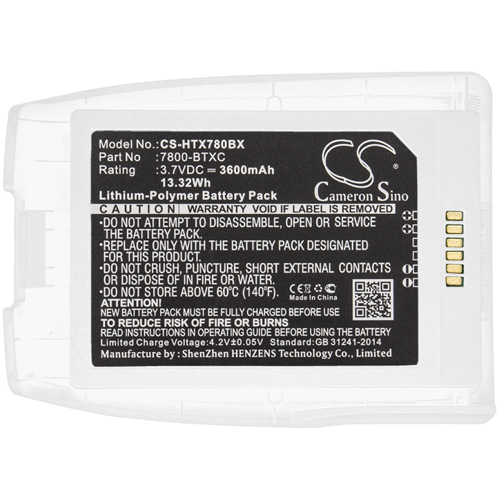 Batterijen Vervangt 7800-BTXC