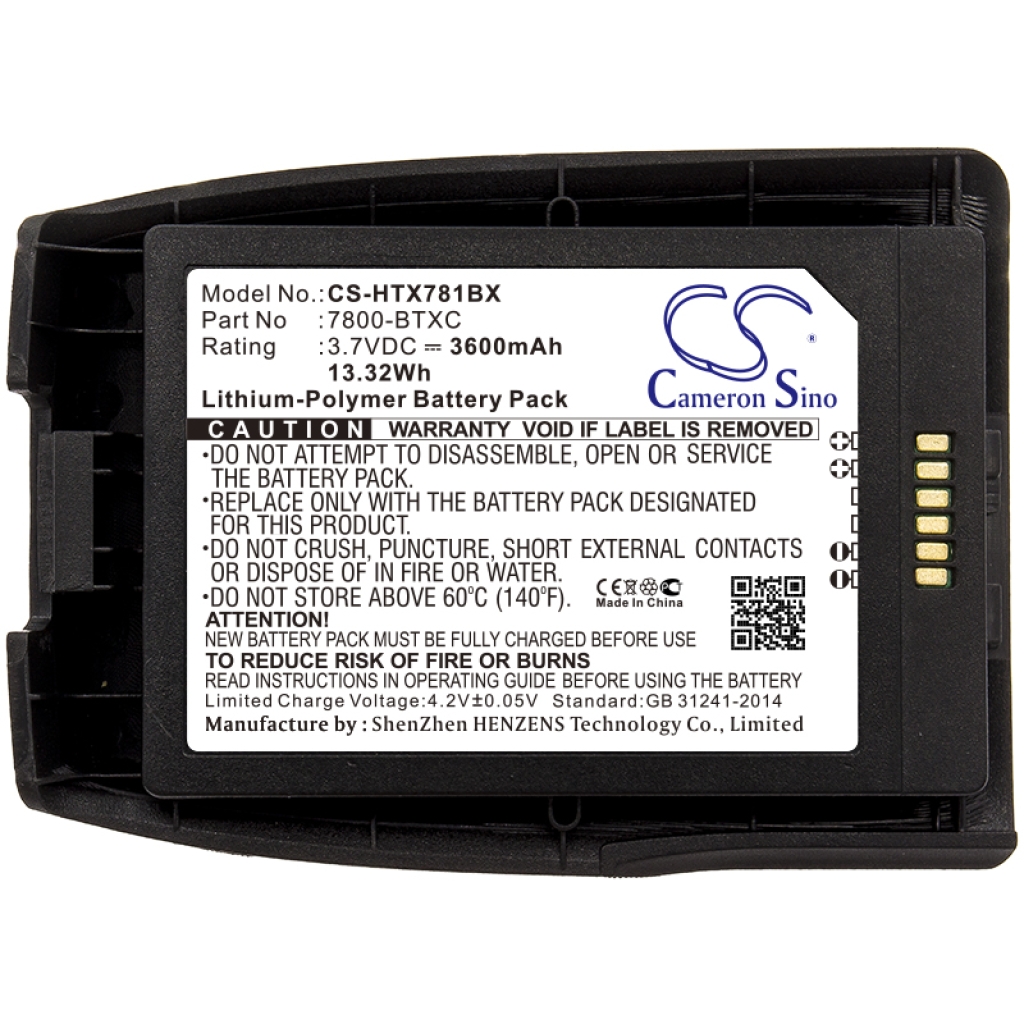 Batterijen Vervangt 7800-BTXC