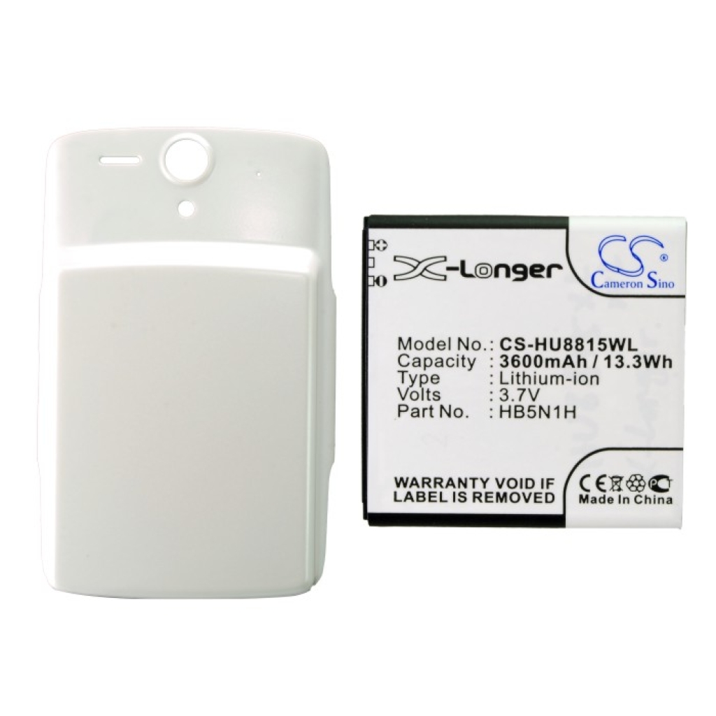 CS-HU8815WL 3600mAh 13.3Wh 3.7V HB5N1H battery with white back cover