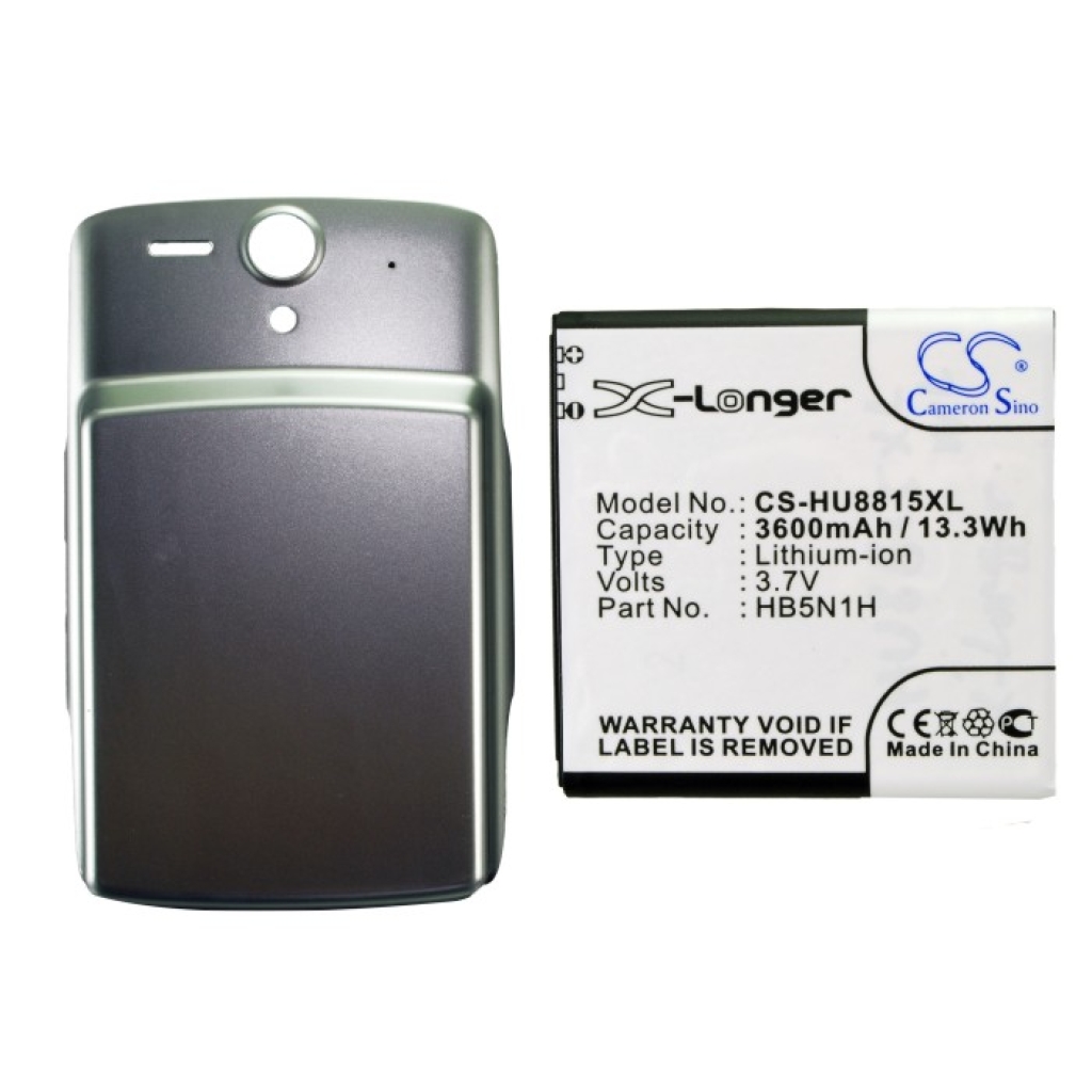 Clear label CS-HU8815XL 3600mAh 13.3Wh 3.7V HB5N1H Cameron Sino X-Longer