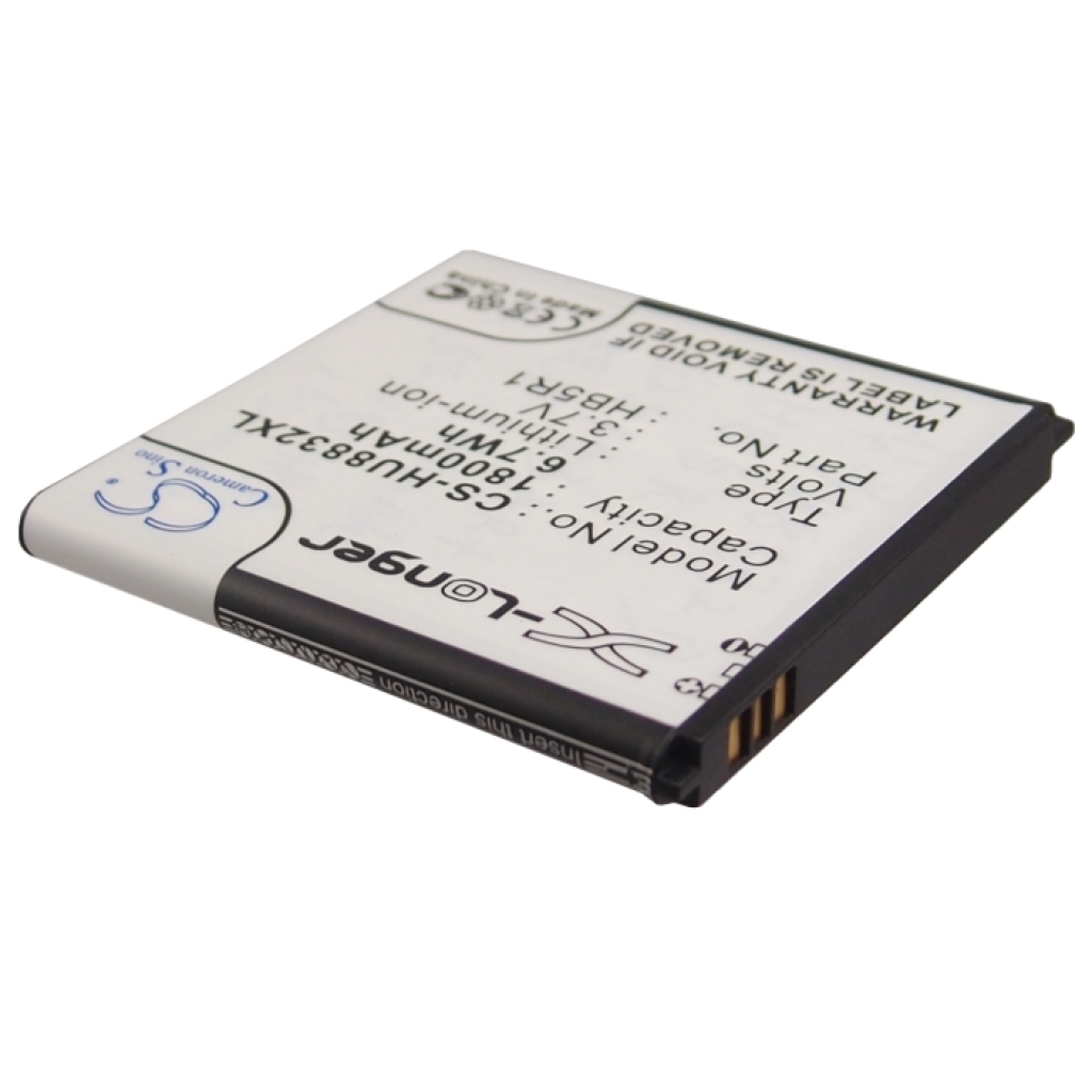 CS-HU8832XL 1800mAh 6.7Wh battery label reversed view