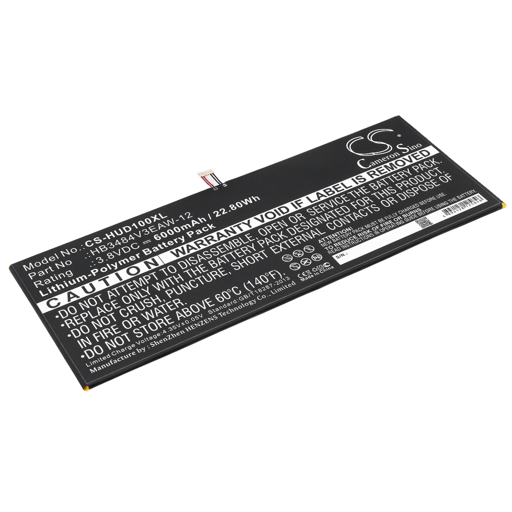 Tablet batterijen Huawei CS-HUD100XL
