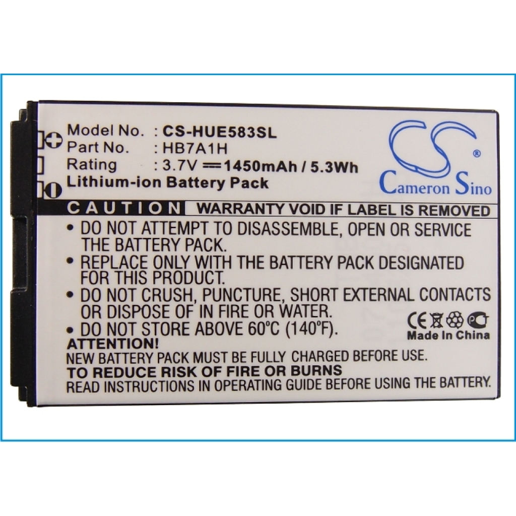 Compatibele batterijvervanging voor Huawei HB7A1H
