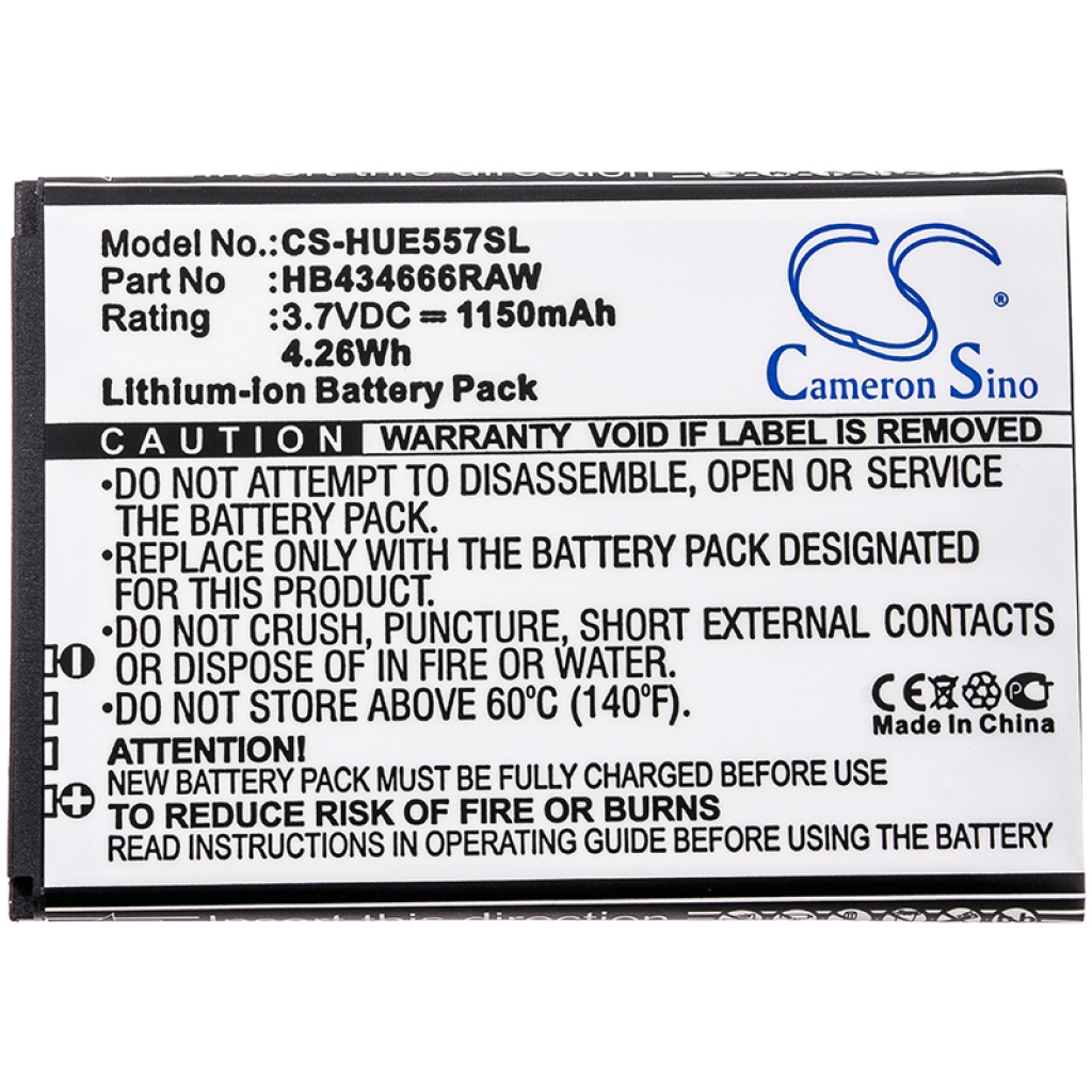 Batterij Vervangt HB434666RBC