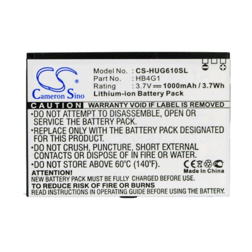 Batterij voor mobiele telefoon Huawei G6610