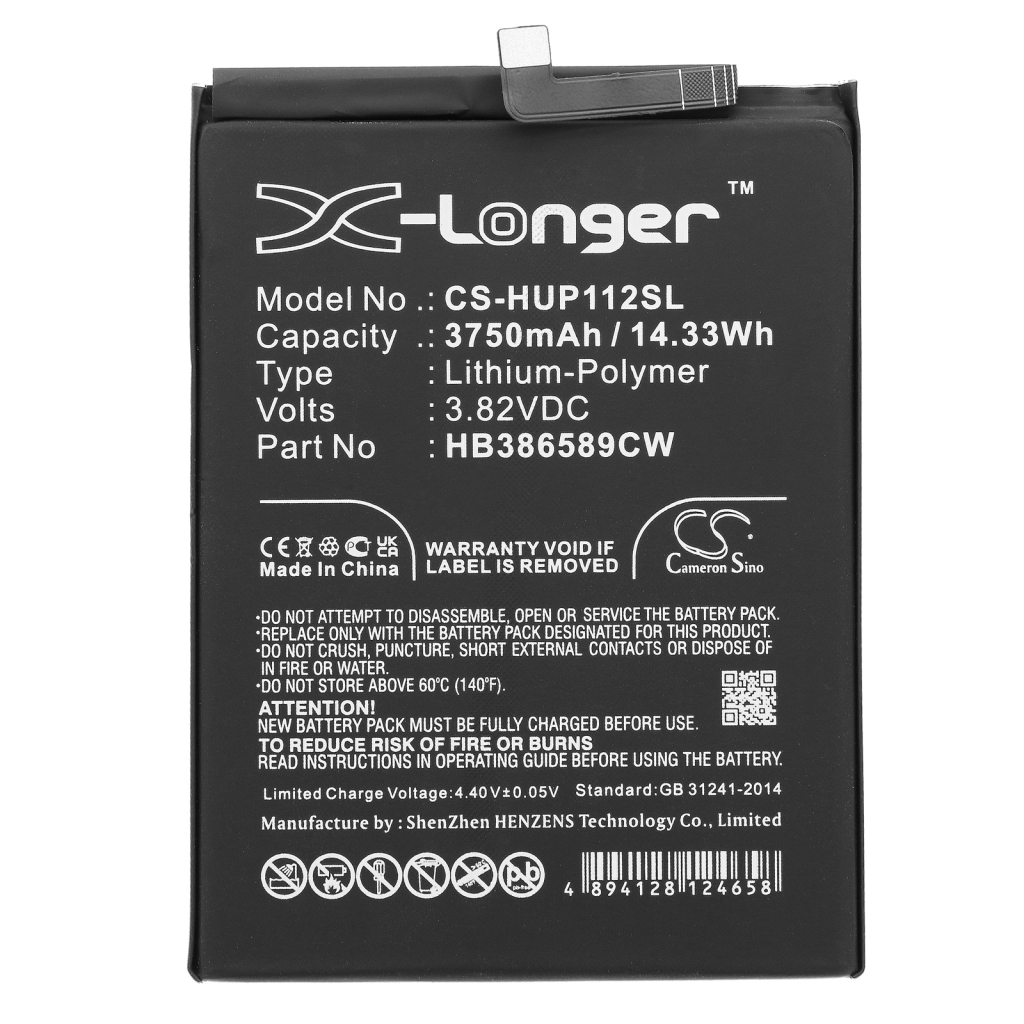 Batterijen Vervangt HB386589EBC