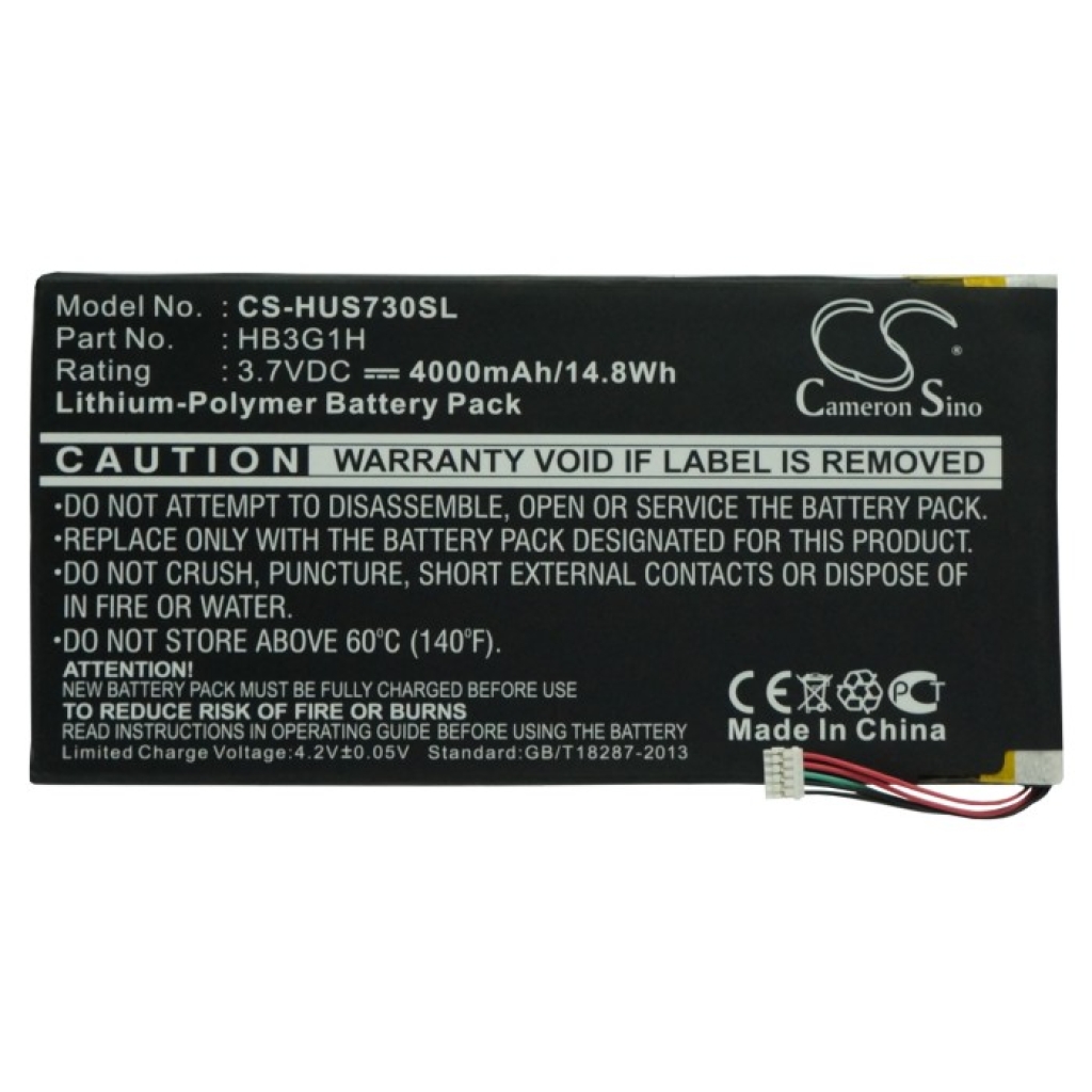 Compatibele batterijvervanging voor Huawei HB3G1H