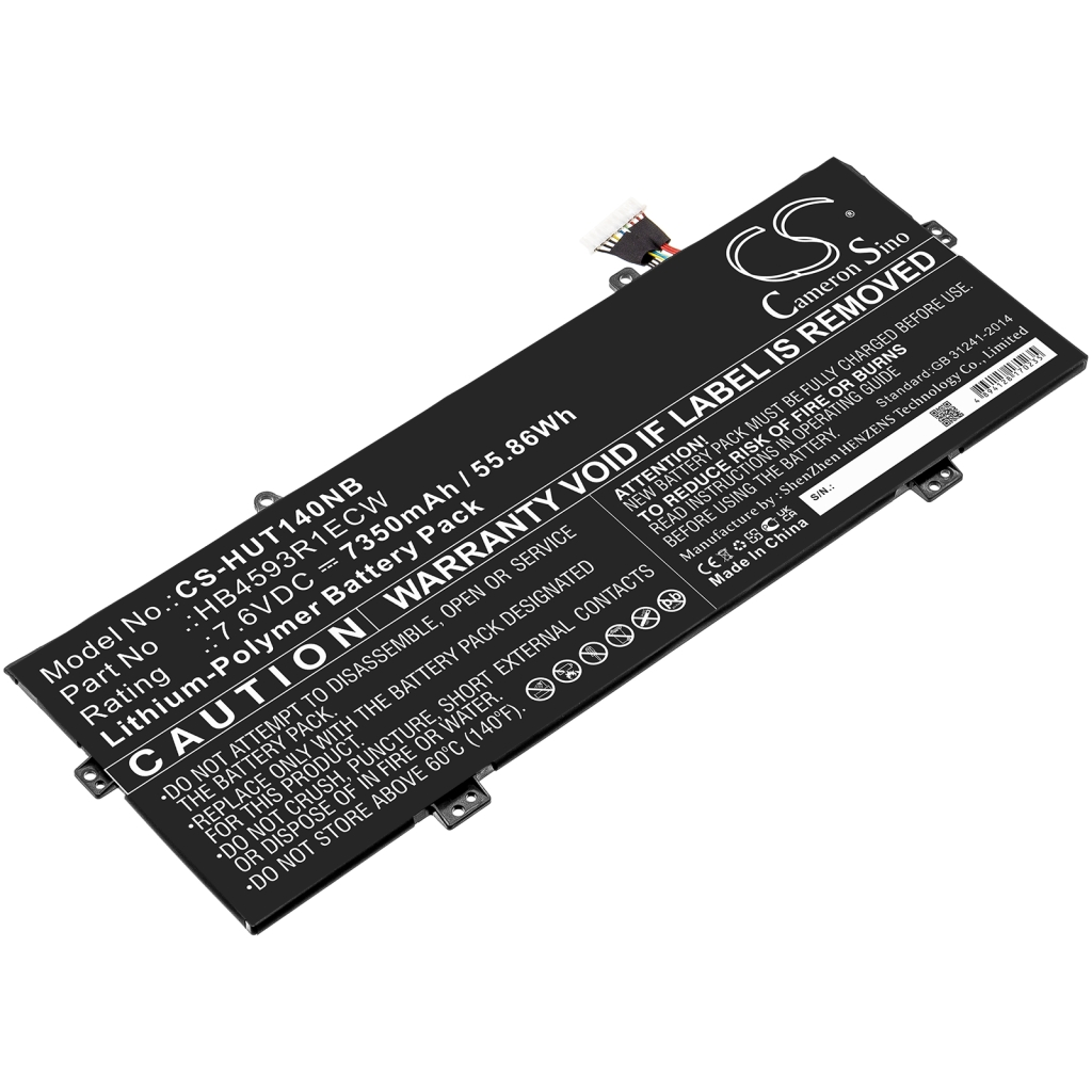 Compatibele batterijvervanging voor Huawei HB4593R1ECW