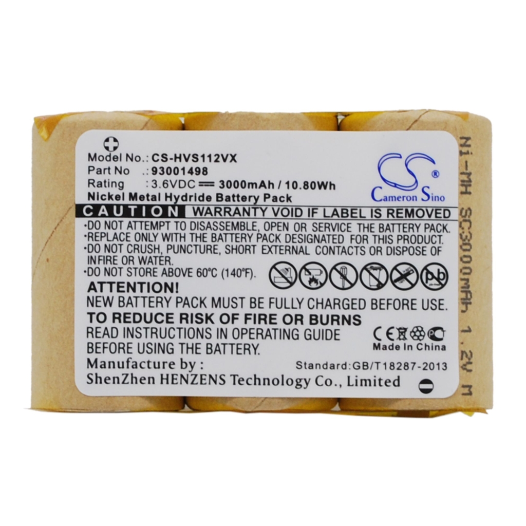 Batterijen voor stofzuigers Hoover CS-HVS112VX