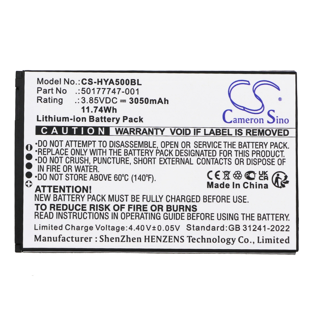 Batterijen Batterij barcode, scanner CS-HYA500BL