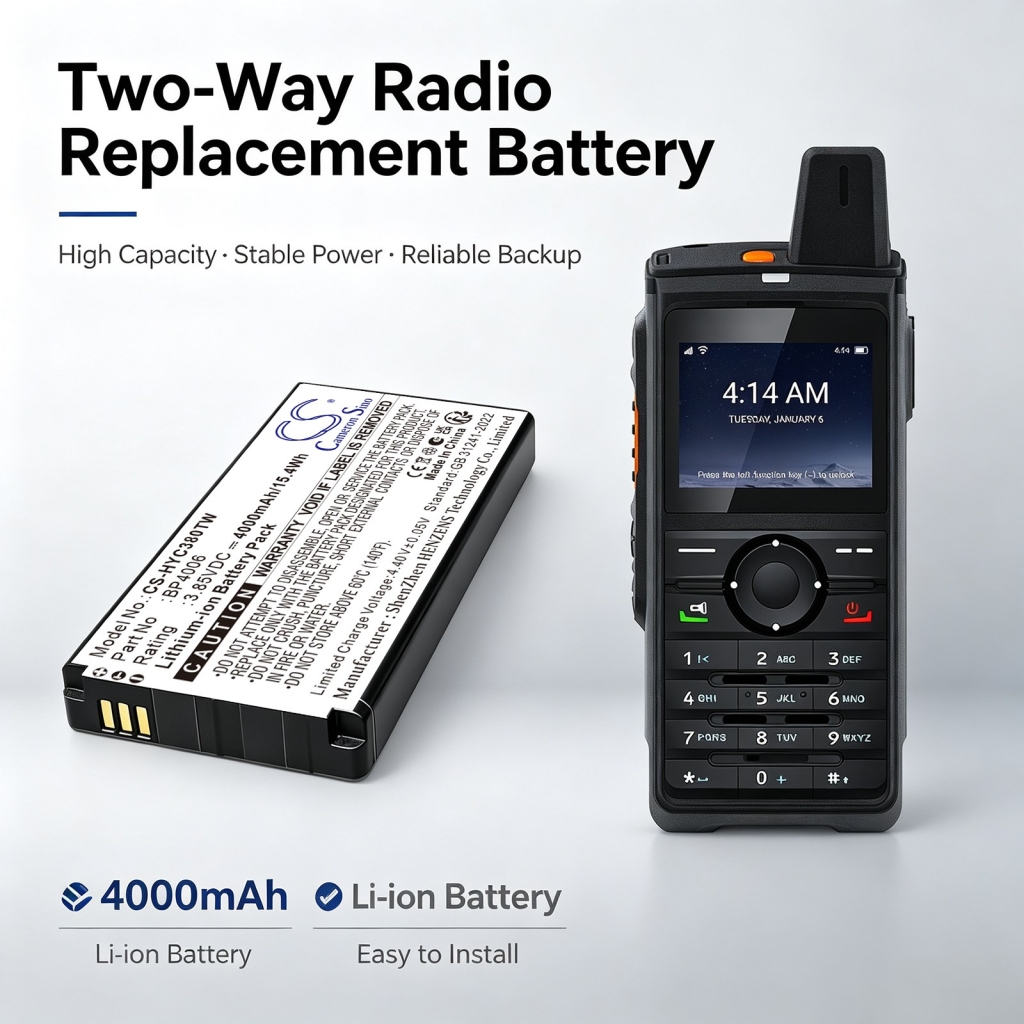 Battery compatible with Hytera CS-HYC380TW