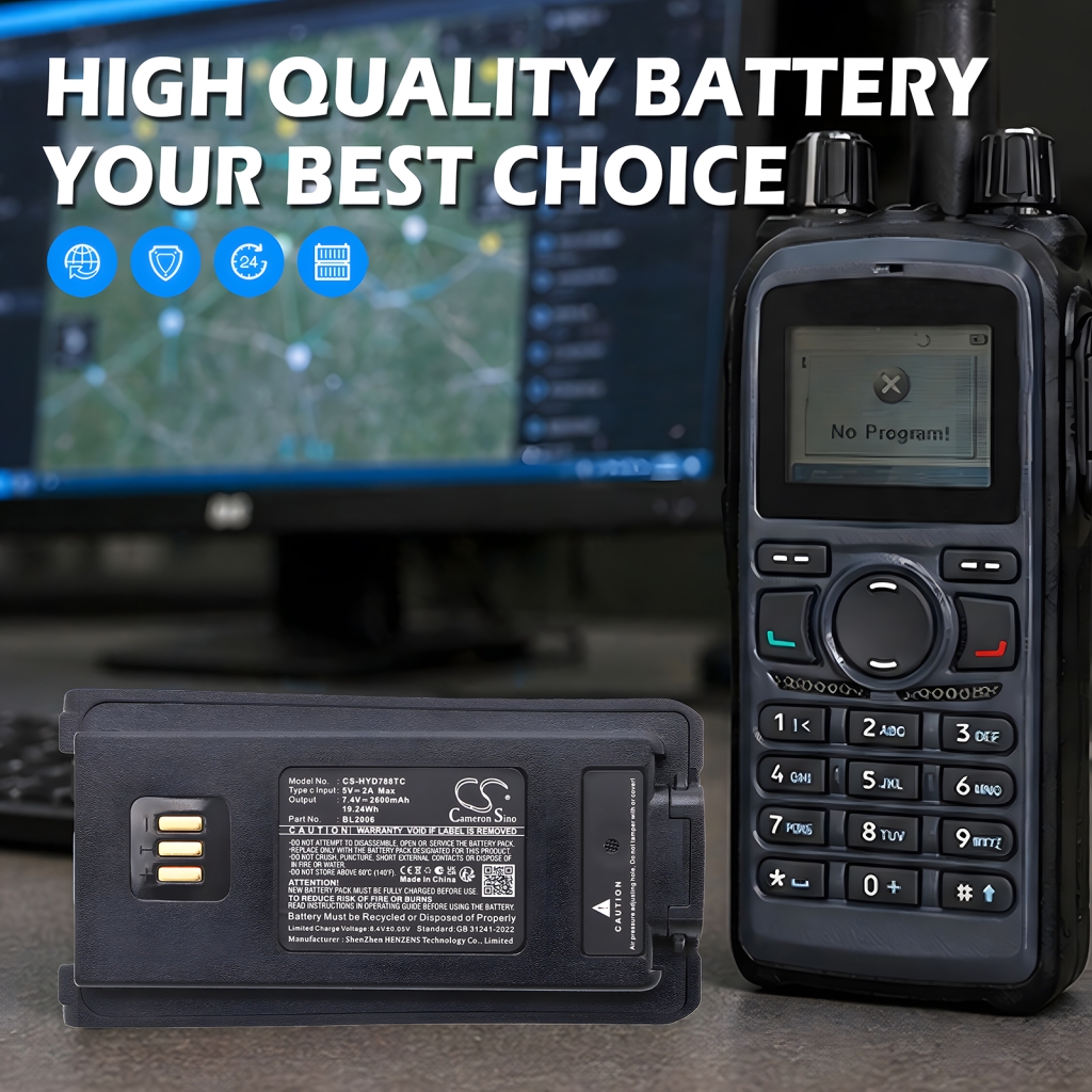 Cameron Sino CS-HYD788TC marketing lifestyle image with Hytera radio