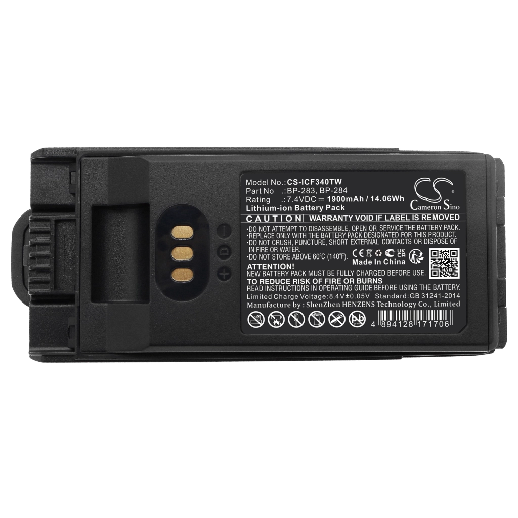 Batterij voor tweerichtingsradio Icom IC-F4400DPS