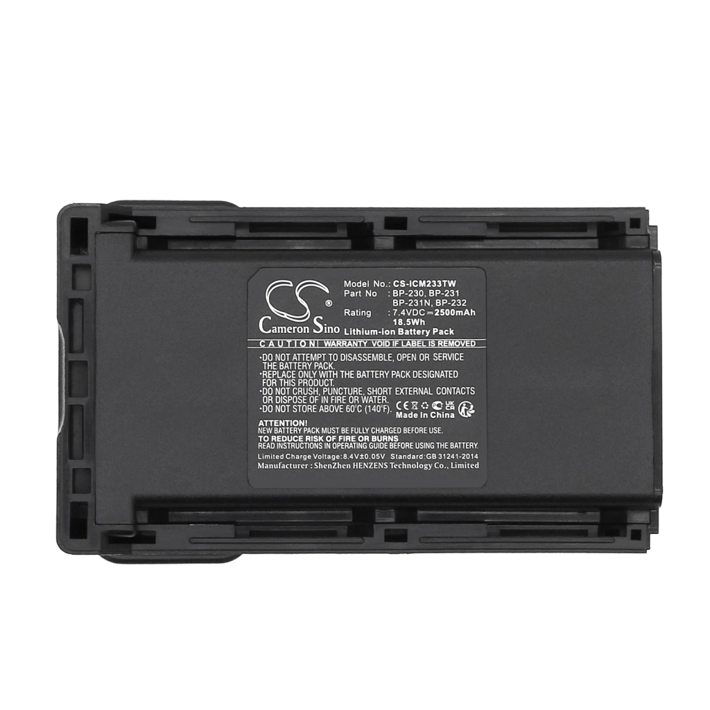 Batterij voor tweerichtingsradio Icom IC-F14
