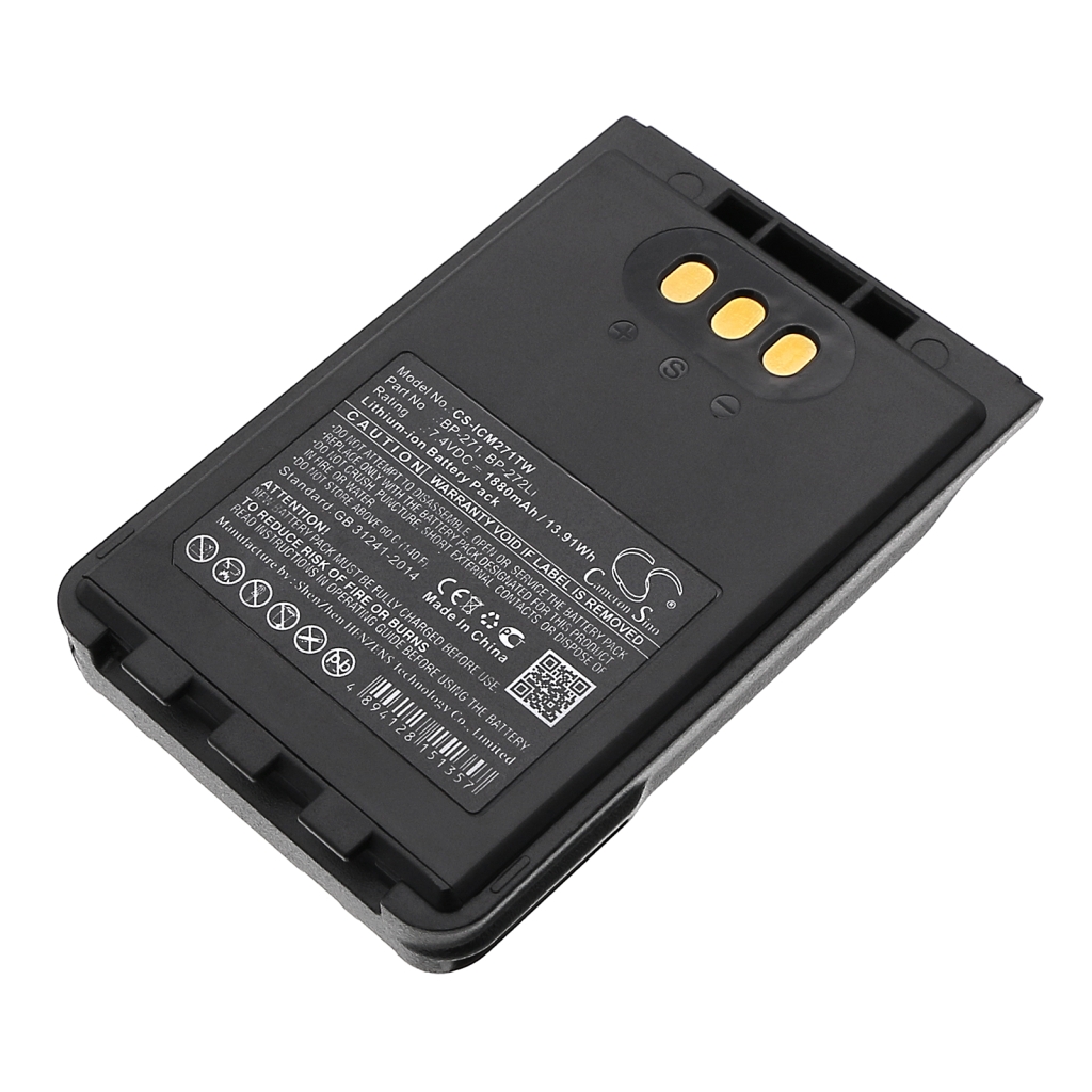 Batterij voor tweerichtingsradio Icom CS-ICM271TW