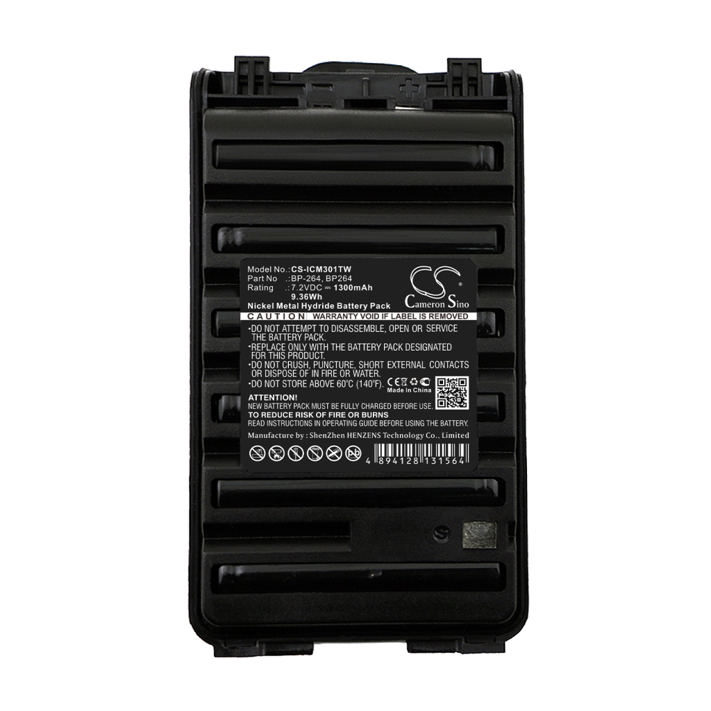 Batterij voor tweerichtingsradio Icom CS-ICM301TW